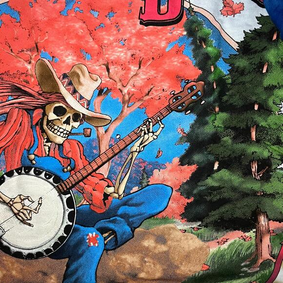 Grateful Dead 🍁 “1994 Fall Tour Skeleton Banjo” Long Sleeve Tee – Size XL - Picture 9 of 11